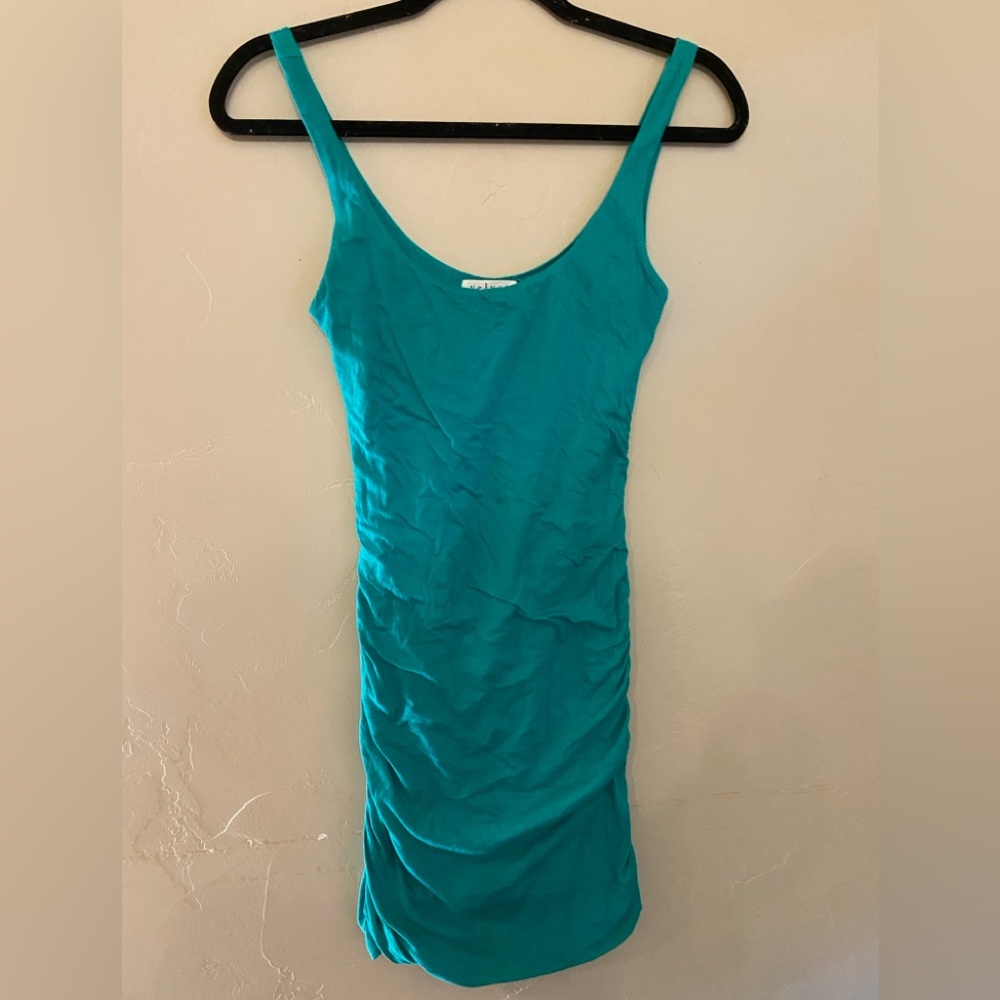 Velvet Green Mini Dress